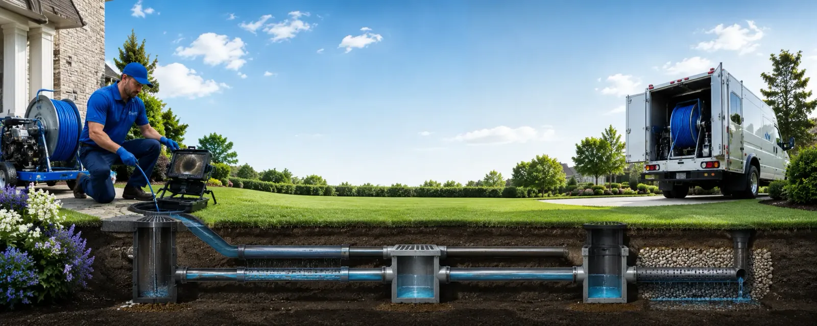 Outdoor drain cleaning information for Newcomb, NY